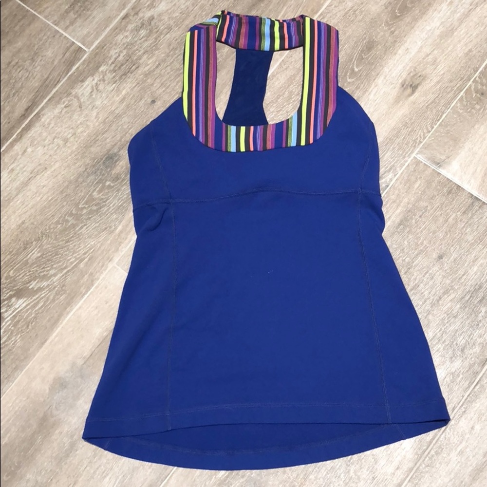 Lululemon Tank Top with Striped Detail